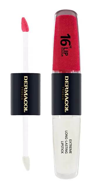 Buzëkuq Dermacol Extreme Long-Lasting Lip Color, 4 + 4 ml, nr.33 - 6
