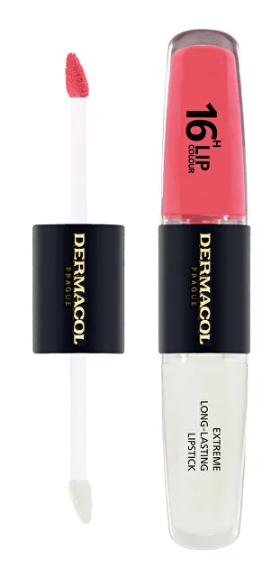 Buzëkuq Dermacol Extreme Long-Lasting Lip Color, 4 + 4 ml, nr.33 - 7