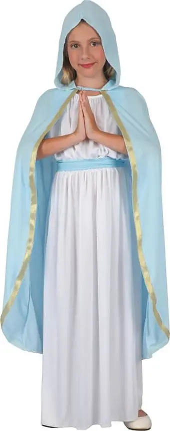 Kostum festiv për fëmijë Mary Set, 120/130 cm, me pelerinë dhe rrip, e kuqe