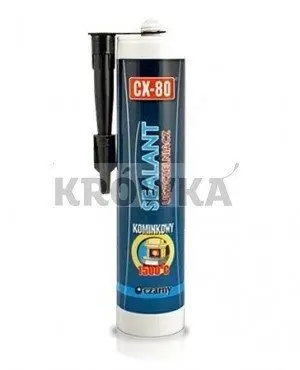Ngjitës për oxhakë CX80 Fireplace Sealant, 310ml, rezistent ndaj nxehtësisë, i zi