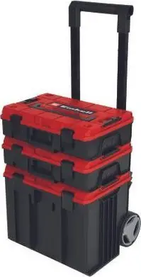Valixhe veglash Einhell E-Case Tower 4540015, plastike rezistente, e zezë