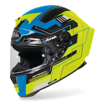 Helmetë Full Face Airoh GP 550 S Challenge, XL, mat neon e verdhë blu e zezë