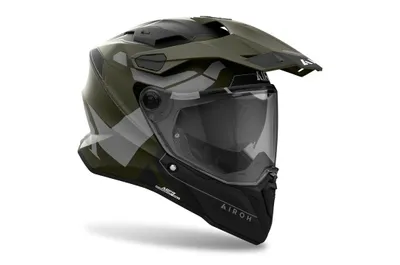 Helmetë integrale Airoh Commander 2 Reveal, ventilim i avancuar, jeshile ushtarake mat - 4