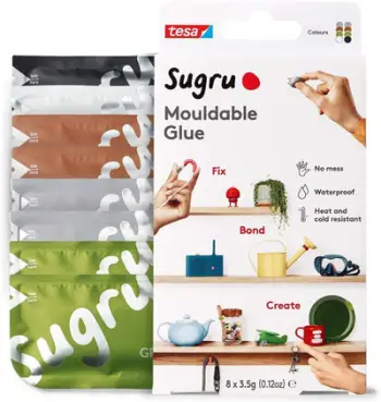 Ngjitës formues Sugru Moldable Multi Purpose, set 8 copë, i shumëngjyrshëm