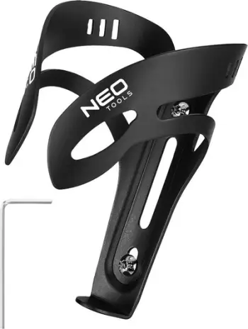 Mbajtëse shishe biçiklete Neo Tools 91-012, alumin, e zezë