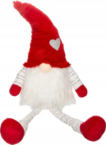 Figurinë dekorative Scandi Gnome, 64 cm, gri