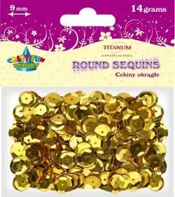 Rruaza dekorative arashikë Gold, 9mm, 14g, ngjyrë ari