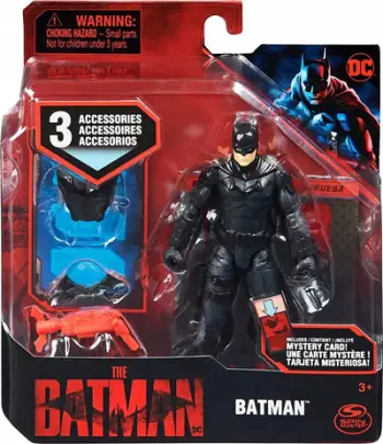 Figurine aksion DC Comics Batman, 4", me 3 aksesorë, shumëngjyrëshe