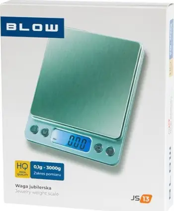 Peshore digjitale Blow 44-110 JS13, 0.1 3000 g, ekran LCD, argjend