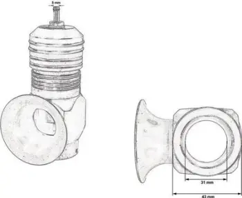 Valvul blow off TurboWorks RF, rregullueshme, universale, e zezë