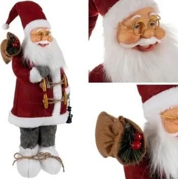 Figurinë dekorative Krishtlindjesh Ruhhy 22352, Santa Claus 45 cm, e kuqe e bardhë