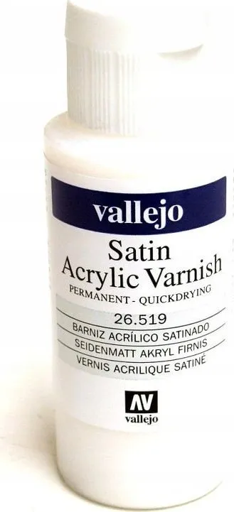 Llak akrilik Vallejo Liquid Varnish, 55ml, përfundim satinë - 1