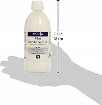 Llak akrilik Vallejo Liquid Varnish Matt, 500ml, mat, transparent - 2