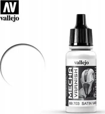 Llak akrilik Vallejo Mecha Color 69.703 Satin Varnish, 17ml, transparent