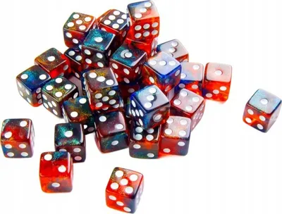 Set zare Gamegenic Galaxy Series D6, 12mm, 36 copë, Mars - 3