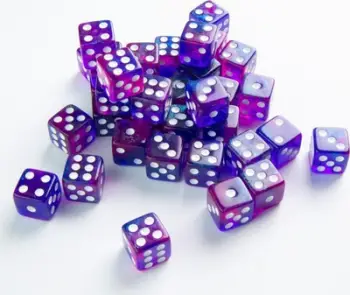 Set zare Gamegenic Galaxy Series Nebula, D6 12mm, 36 copë, vjollcë