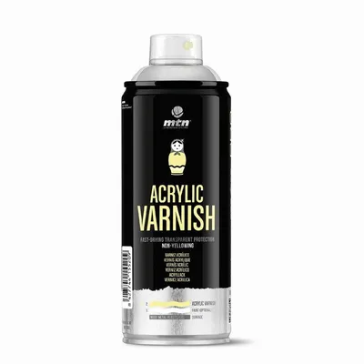 Llak akrilik spërkatës MTN Pro, gloss, 400 ml, transparent - 2