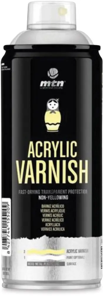 Llak akrilik spërkatës MTN Pro, gloss, 400 ml, transparent