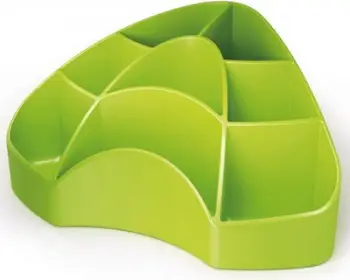 Mbajtëse stilolapsash Arda Roof Rack Pen Holder, plastike, për tavolinë, e gjelbër