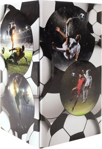 Mbajtëse stilolapsash HERMA Soccer, karton, dizajn futbolli, shumëngjyrëshe