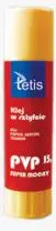 Ngjitës në shkop Tetis Glue Stick, 15g, i bardhë