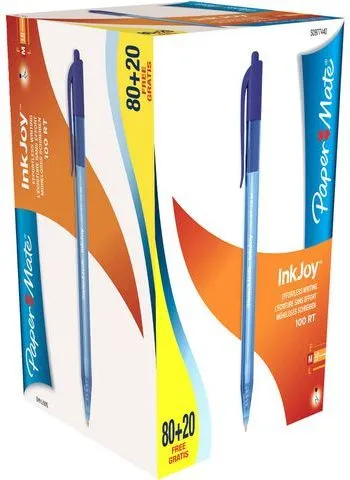 Stilolaps automatik Paper Mate InkJoy, majë 0.4 mm, bojë blu - 2