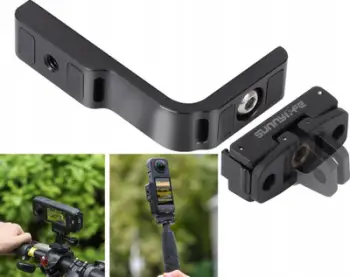 Mbajtëse SunnyLife për GoPro Insta360 X4, fije 1/4", për shina dhe korniza, e zezë