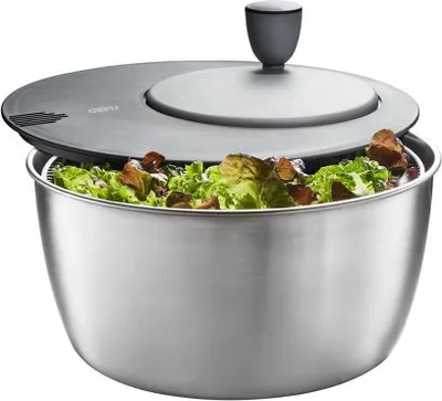 Rrotulluese sallate Gefu ROTARE, 3L, çelik inox, argjendtë - 1