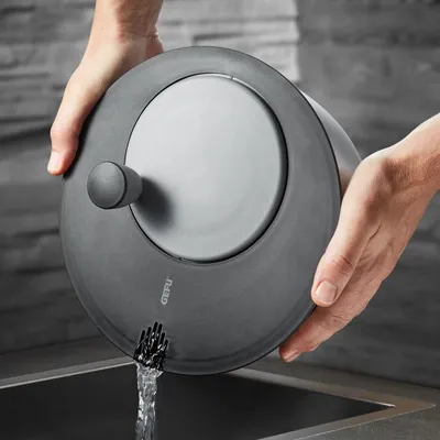 Rrotulluese sallate Gefu ROTARE, 3L, çelik inox, argjendtë - 2