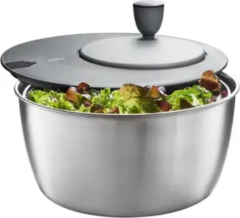 Rrotulluese sallate Gefu ROTARE, 3L, çelik inox, argjendtë