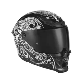 Helmetë integrale moto Exklusiv Goliath Maori, aerodinamike, me jastëkime të buta, shumëngjyrëshe