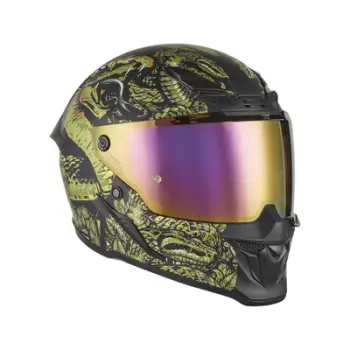 Helmetë integrale motoçiklete Exklusiv Goliath Mythology, sistem ventilimi, mbushje e butë, shumëngjyrëshe