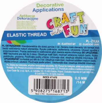 Fije dekorative Craft with Fun Decoration Line, 14m, e bardhë