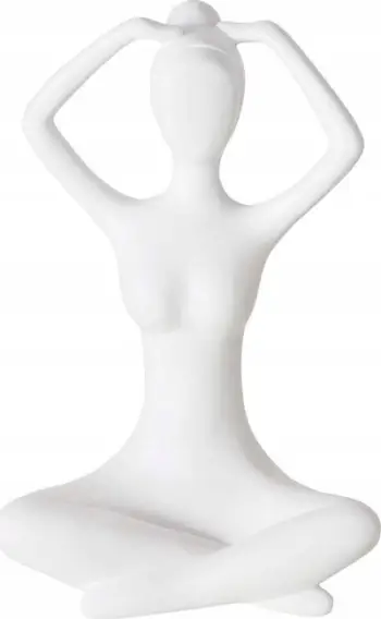 Figurine dekorative Yoga Figurine YOGA, resin, 29 cm, e bardhë