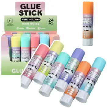 Ngjitës shkop School Office Pastel, 8g, shumëngjyrësh pastel