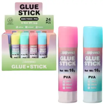Ngjitës stik Office Pastel, 16g, shumëngjyrësh