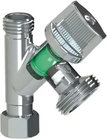 Valvul këndore Arco Conekta 3/8"x3/8"x3/4" (280010), për lavatriçe, metalike, argjend