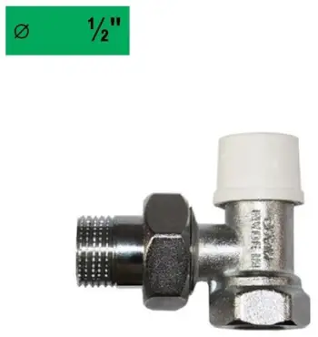 Valvul këndore radiator Arco Teide 1/2 F, për ngrohje, metalike