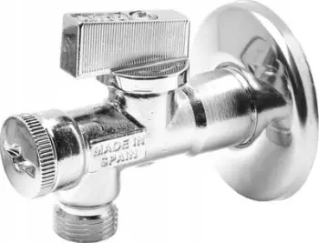 Valvul këndore me top Arco PL, 1/2" x 3/8" M/F, metalike