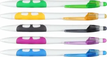 Stilolaps FANDY Happy White Pen, 0.5mm, paketë 50 copë, shumëngjyrësh