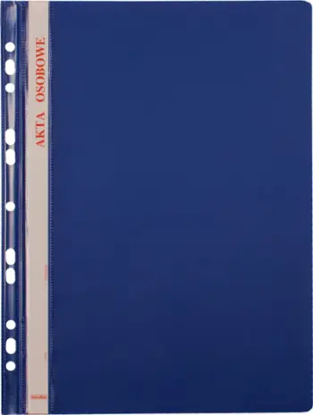 Dosje personeli BIURFOL A4, me kapëse, set 10 copë, blu e errët