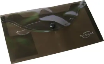 Dosje plastike Titanum DL Folder Envelope, transparente, ngjyrë smoky