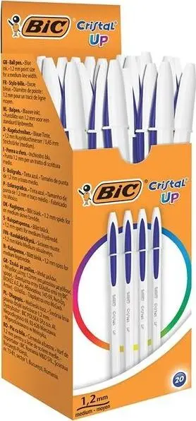 Stilolaps BIC Cristal Up, 1.2 mm, bojë blu, set 20 copë