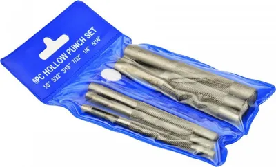 Set zgërdhola për lëkurë GEKO, 6 copë, vrima 2.8 deri 8 mm - 1