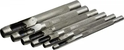 Set zgërdhola për lëkurë GEKO, 6 copë, vrima 2.8 deri 8 mm - 2
