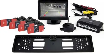 Set zgjerues për asistencë parkimi AMiO 02276 CAM-402, ekran 4.3", sensor ultratinguj, i zi