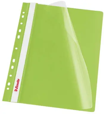 Dosje plastike Esselte Insert Folder, A4, set 10 copë, e gjelbër