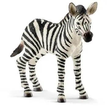 Figurinë lodër Schleich Zebra Foal Wild Life, këlysh zebre, shumëngjyrëshe
