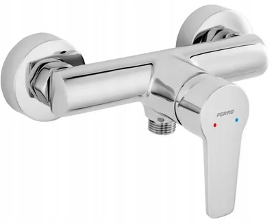 Rubinet dushi Ferro Rennto BNT7, përzierës uji, krom - 1