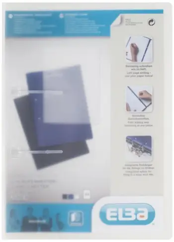 Dosje plastike A4 transparente me kapëse, PP, transparente